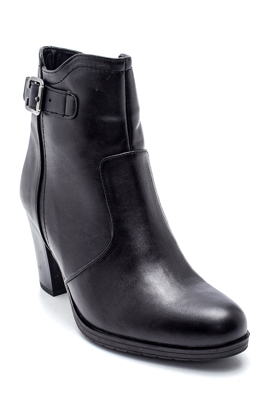 Women's Buckle Heeled Boots