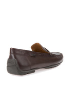 Geox Men's Brown U Moner 2Fit Casual Leather Loafer | Derimod
