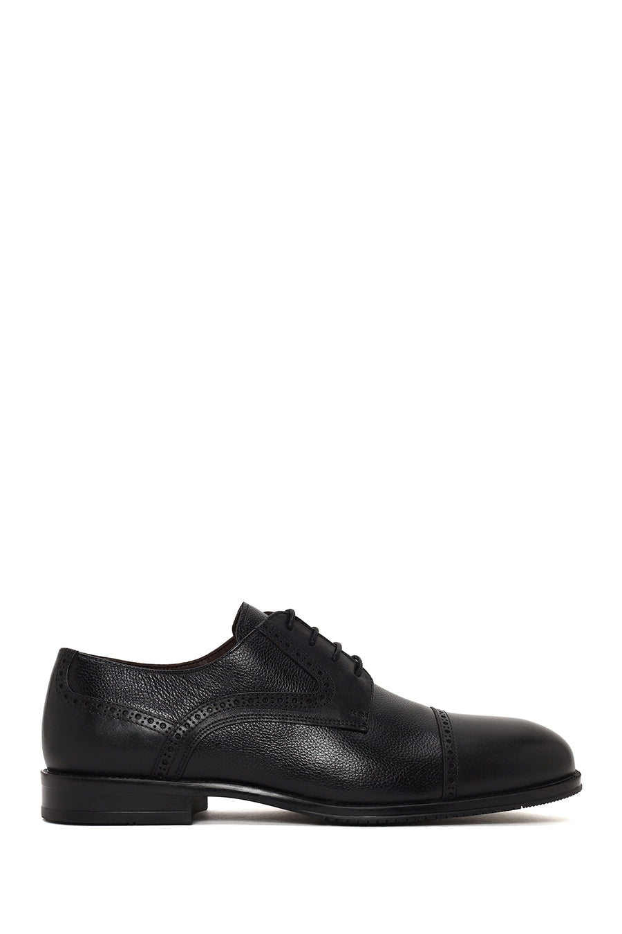 Male Black Lace-Up Leather Casual Shoes WM750036DK | Derimod