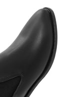 Women's Black Leather Chelsea Boots | Derimod