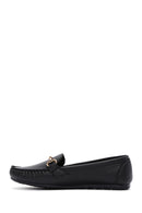 Kadın Siyah Toka Detaylı Loafer | Derimod