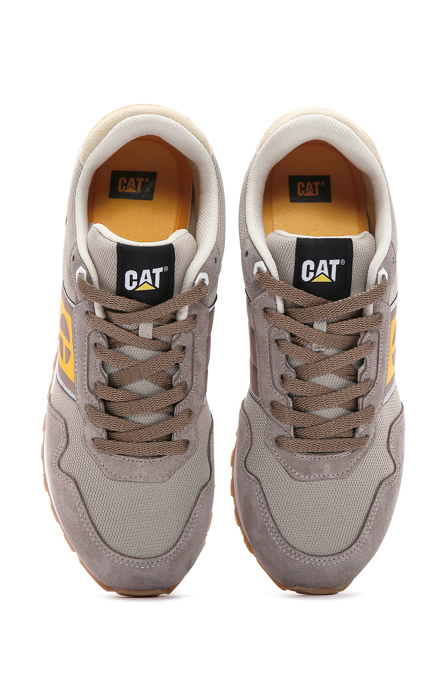 Caterpillar Men's Beige Shelby Suede Leather Sneaker