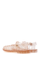 Women's Gold Ankle Strap Jelly Sandals | Derimod