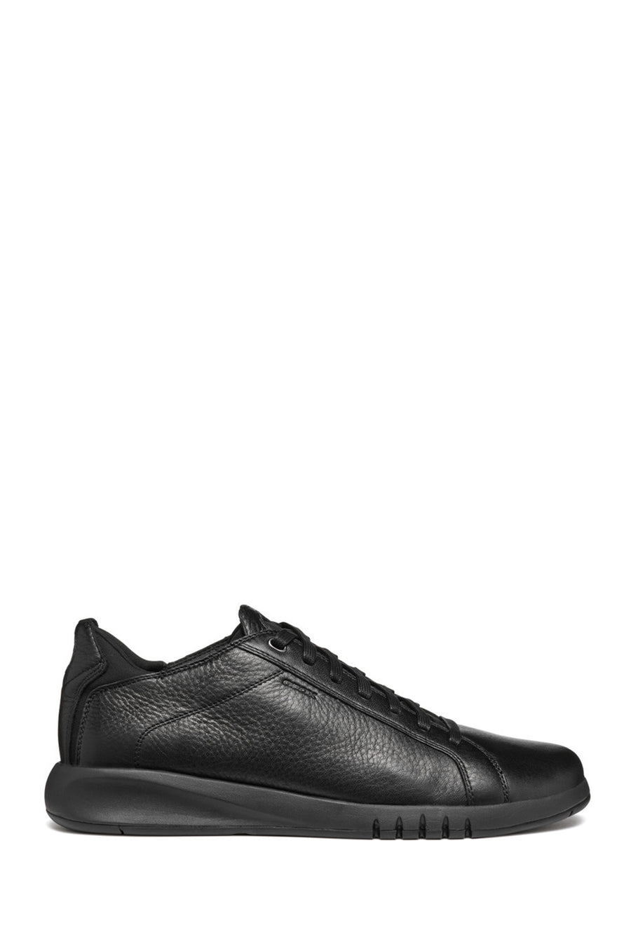 Geox Men's Black U Aerantis A - Tumb Laced Leather Sneaker U357FA00046C9999 | Derimod