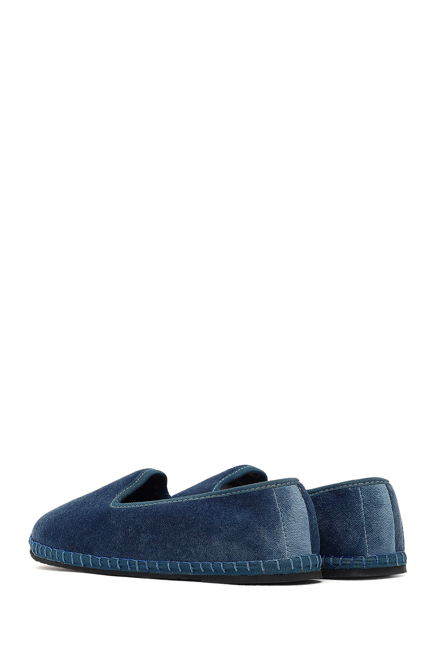 Women's Blue Fabric Loafer