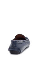 Erkek Lacivert Deri Casual Loafer | Derimod