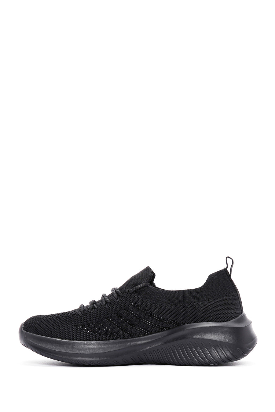 Derimod Zero Women's Black Lace-Up Thick Soled Sports Sneaker