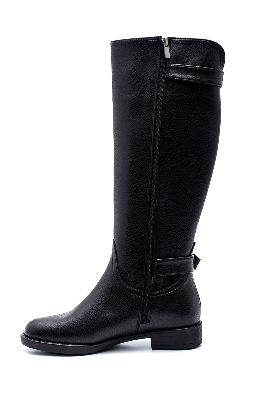 Women's Zipper Detailed Buckle Boots