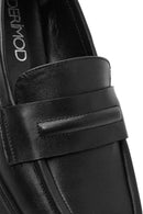 Kadın Siyah Deri Maskülen Loafer | Derimod