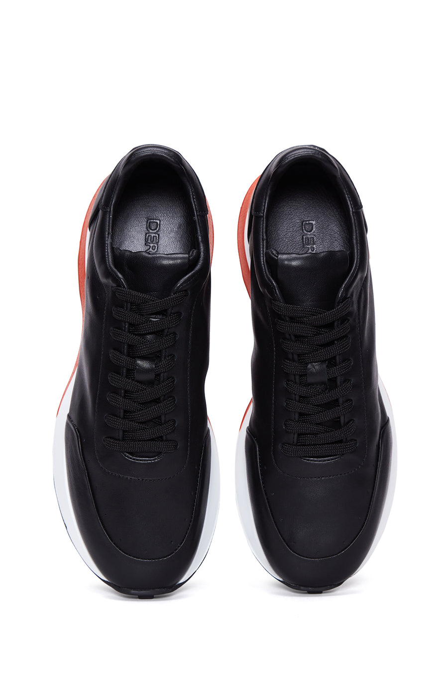 Erkek Siyah Deri Sneaker