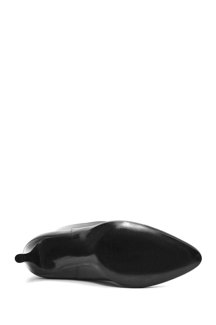 
Women's Black Slim High Heel Leather Boot
