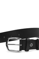 Men's Black Leather Belt | Derimod