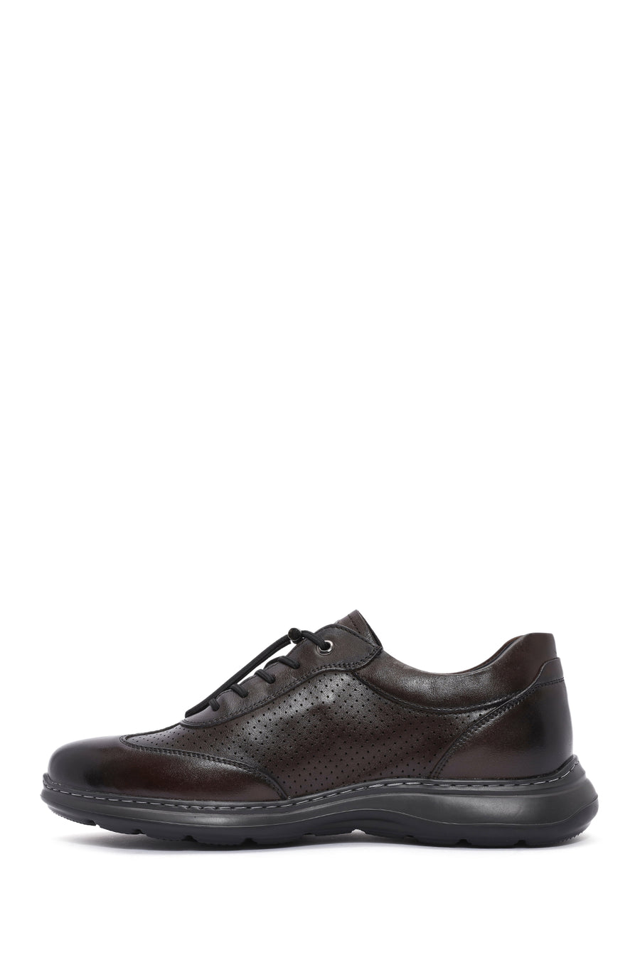 Men's Brown Lace-up Leather Casual Shoes