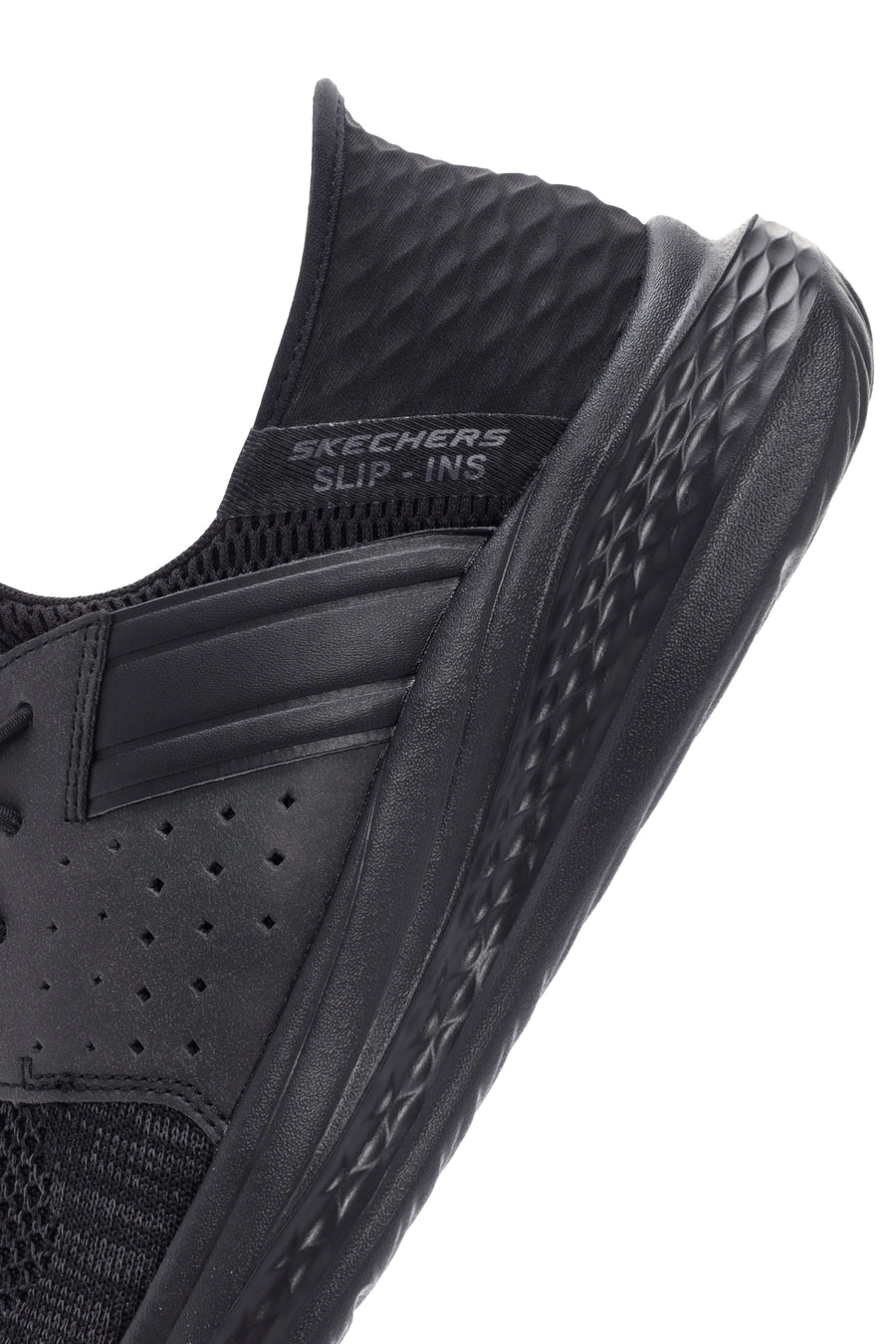 Skechers Men's Black Slade - Ocon Lace-Up Sports Sneaker
