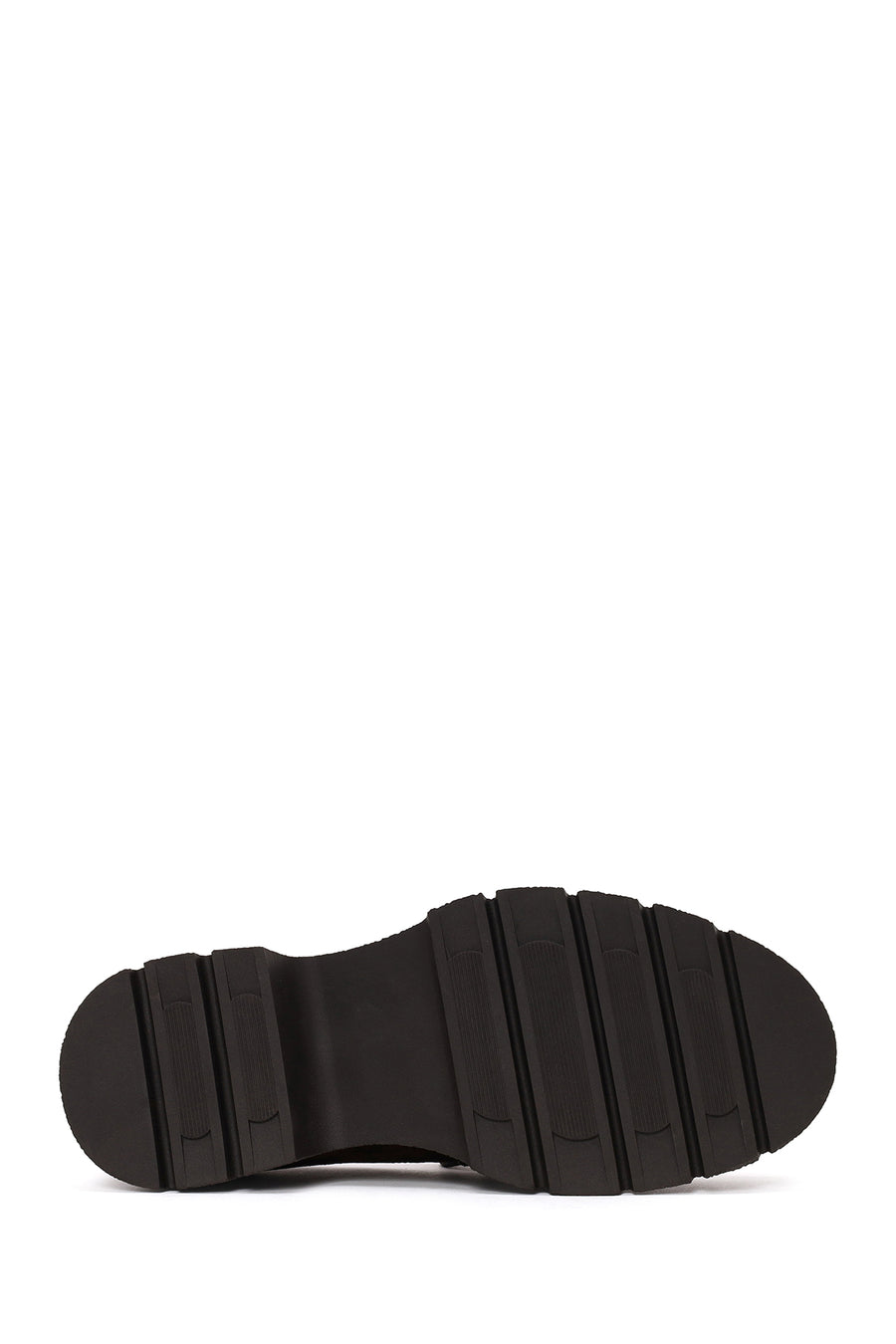 Woman Brown Thick-Soled Suede Masculine Loafer
