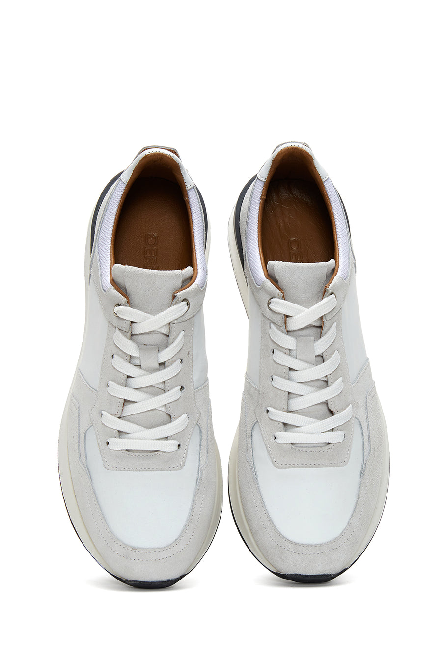 Erkek Gri Süet Deri Sneaker
