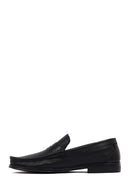 Erkek Siyah Deri Klasik Loafer | Derimod