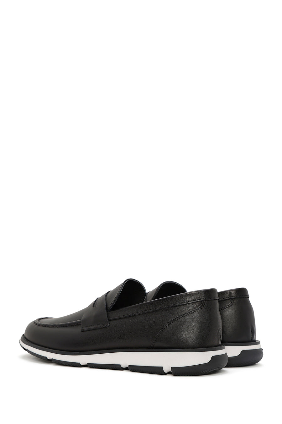 Erkek Siyah Deri Casual Loafer
