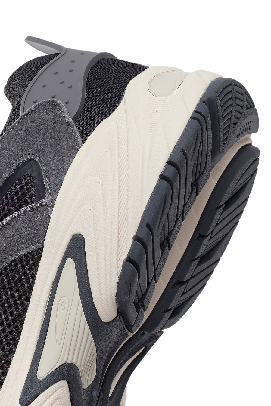 Erkek Gri Bağcıklı Kalın Tabanlı Deri Sneaker