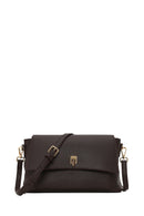 Woman Brown Classic Crossbody Bag with Long Strap | Derimod