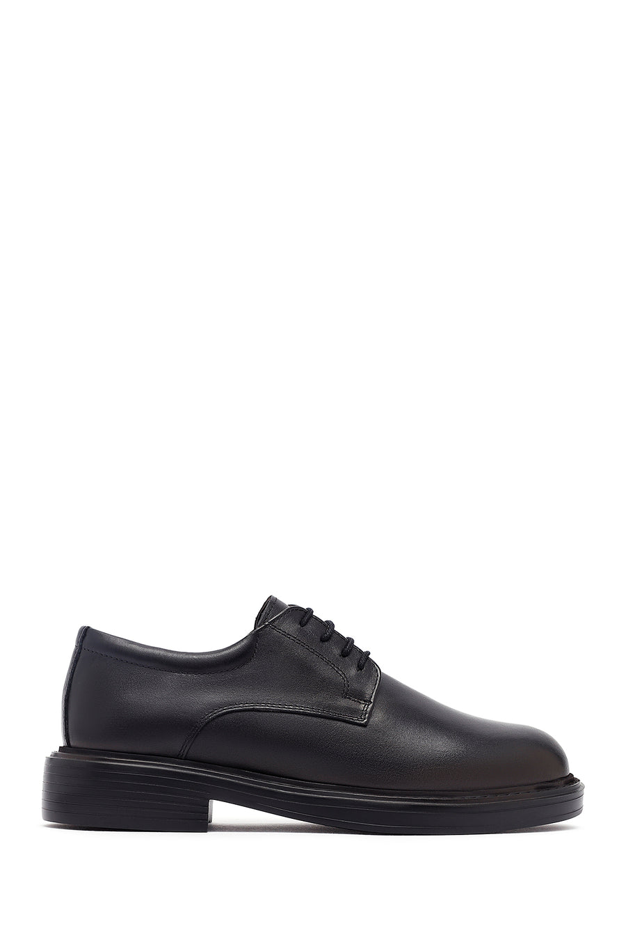 Men's Black Lace Up Leather Casual Shoes 25WFD685618 | Derimod