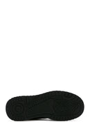 Erkek Siyah Deri Bilekli Sneaker | Derimod