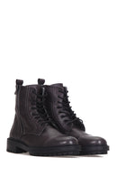 Men's Zippered Leather Boots | Derimod