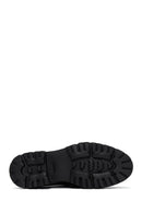 Women's Black Lace-Up Leather Masculine Shoes | Derimod