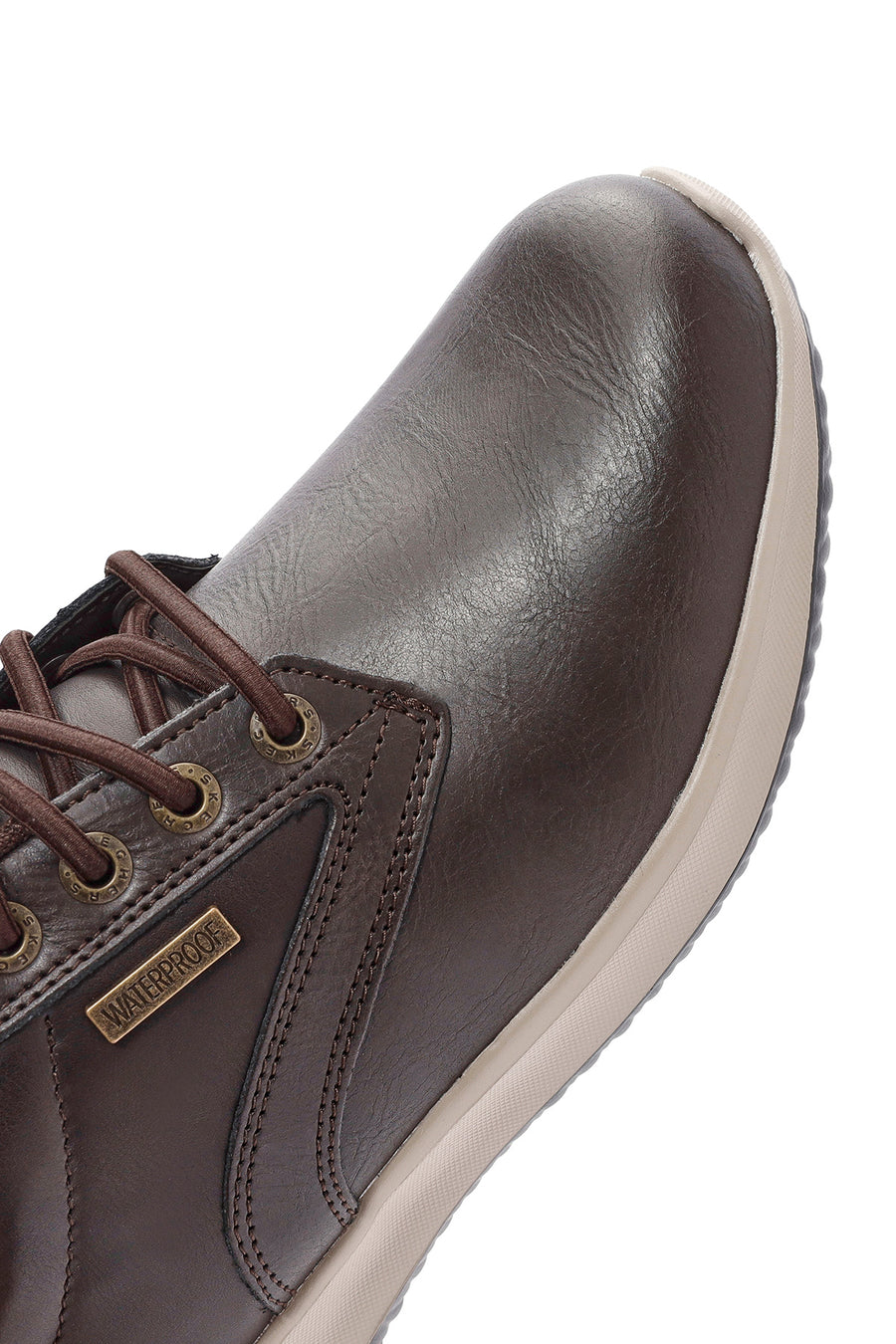 Skechers Erkek Kahverengi Delson Bağcıklı Deri Casual Ayakkabı