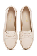 Kadın Bej Loafer | Derimod
