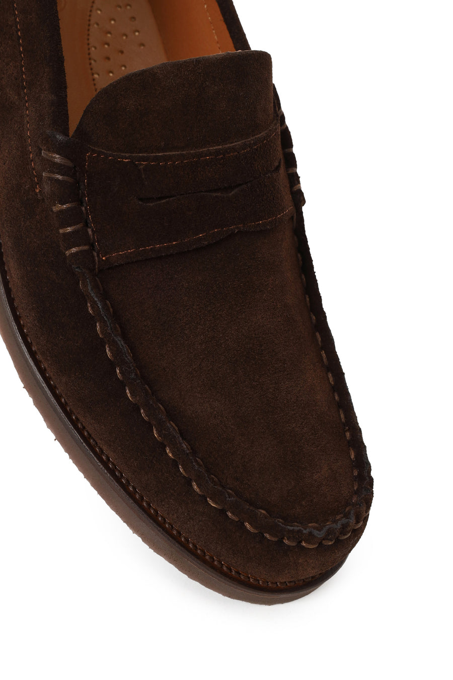 Erkek Kahverengi Süet Deri Casual Loafer