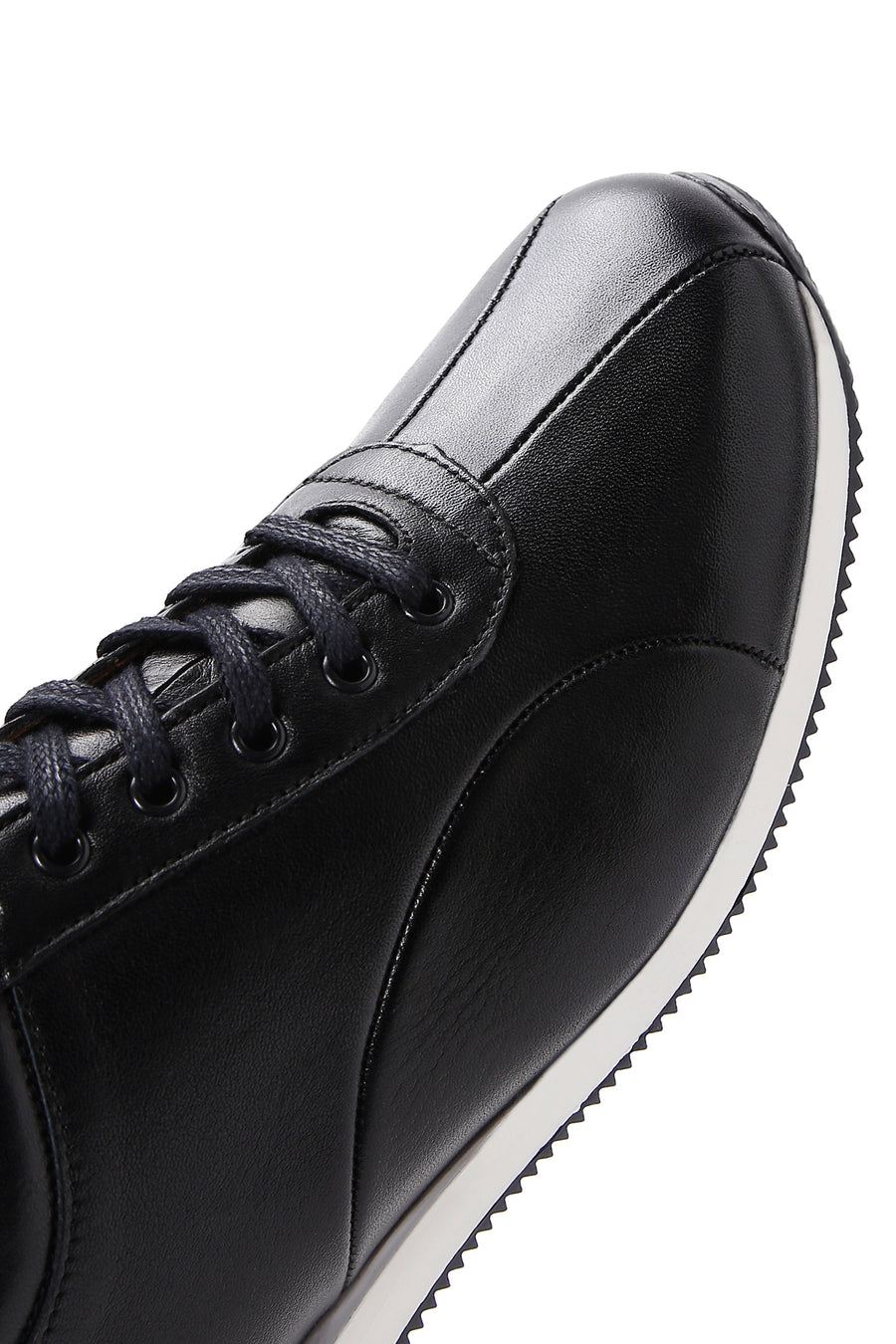 Erkek Siyah Deri Sneaker