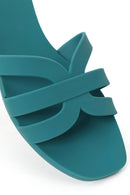 Woman Green Jelly Slipper | Derimod