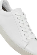 Erkek Beyaz Bağcıklı Deri Sneaker | Derimod