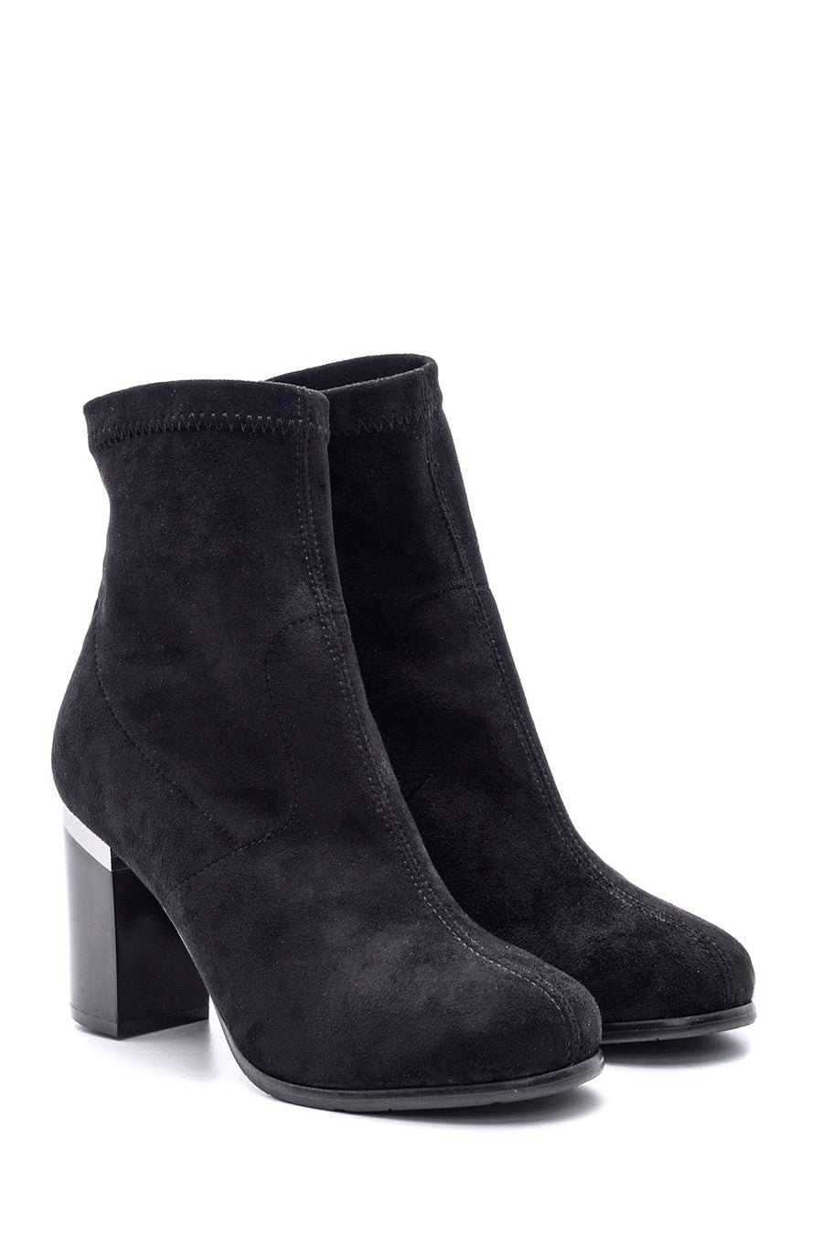 Women's Suede Heeled Boots