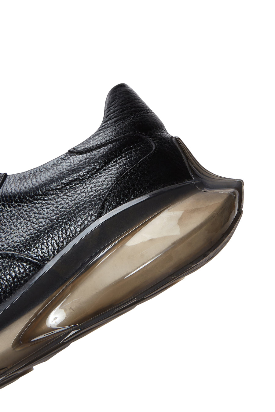 Erkek Siyah Bağcıklı Deri Sneaker