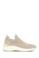 Derimod Zero Women's Beige Thick-Soled Fabric Sneakers | Derimod