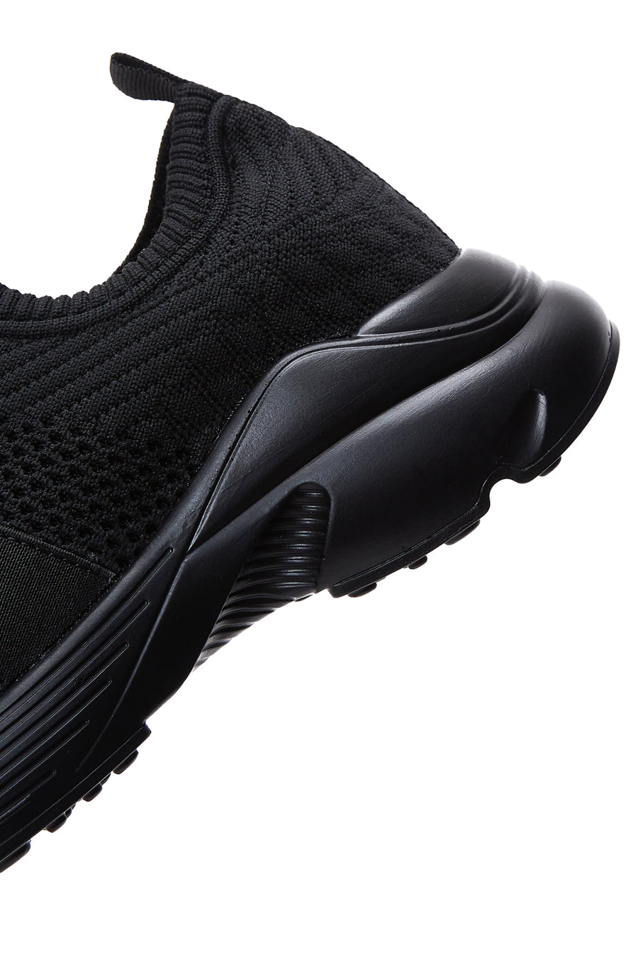 Women's Black Fabric Sneaker