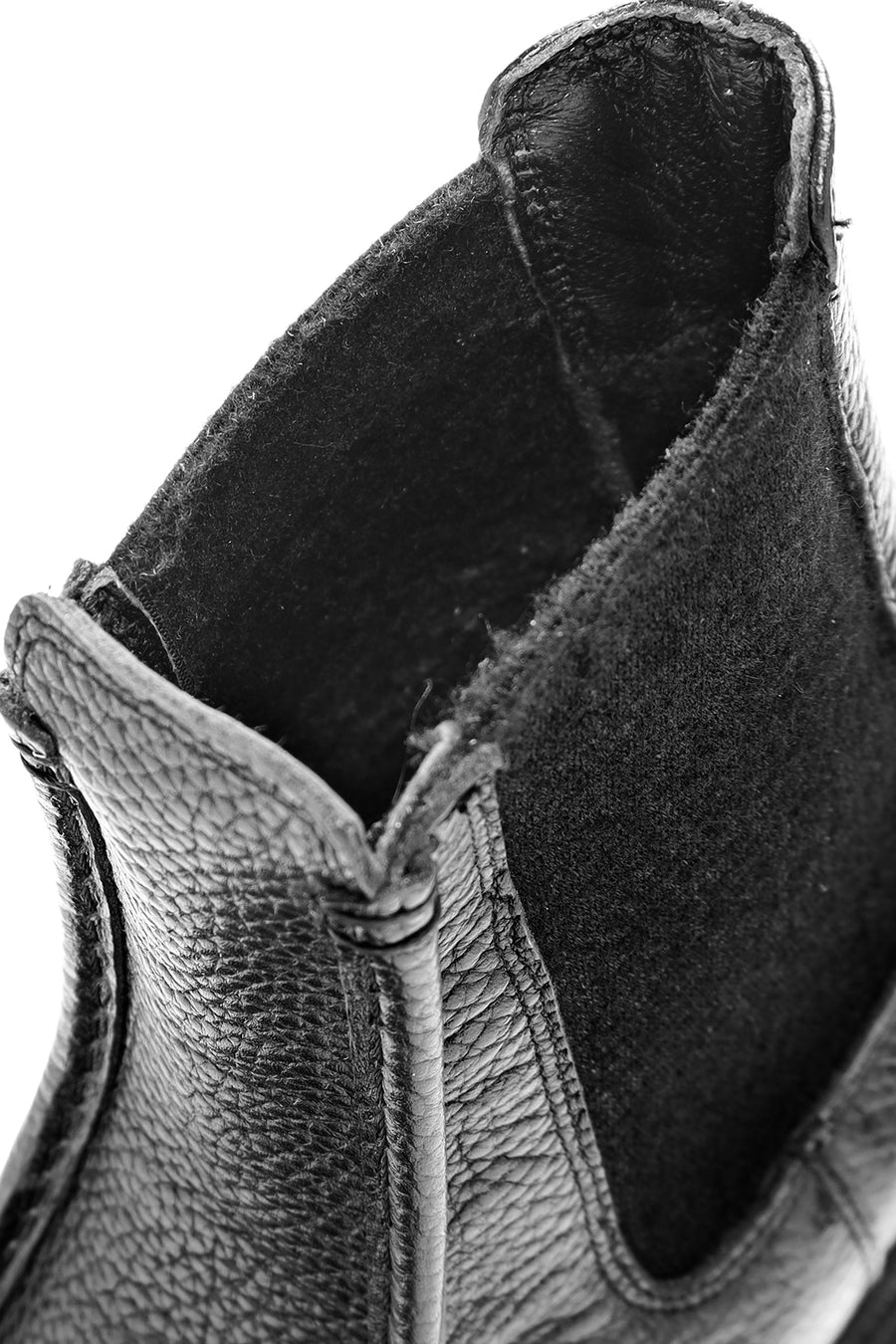 Women's Black Leather Chelsea Boots