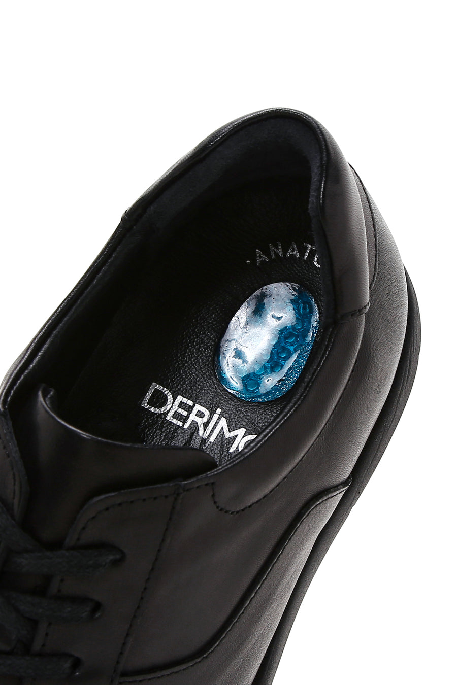 Erkek Siyah Deri Sneaker