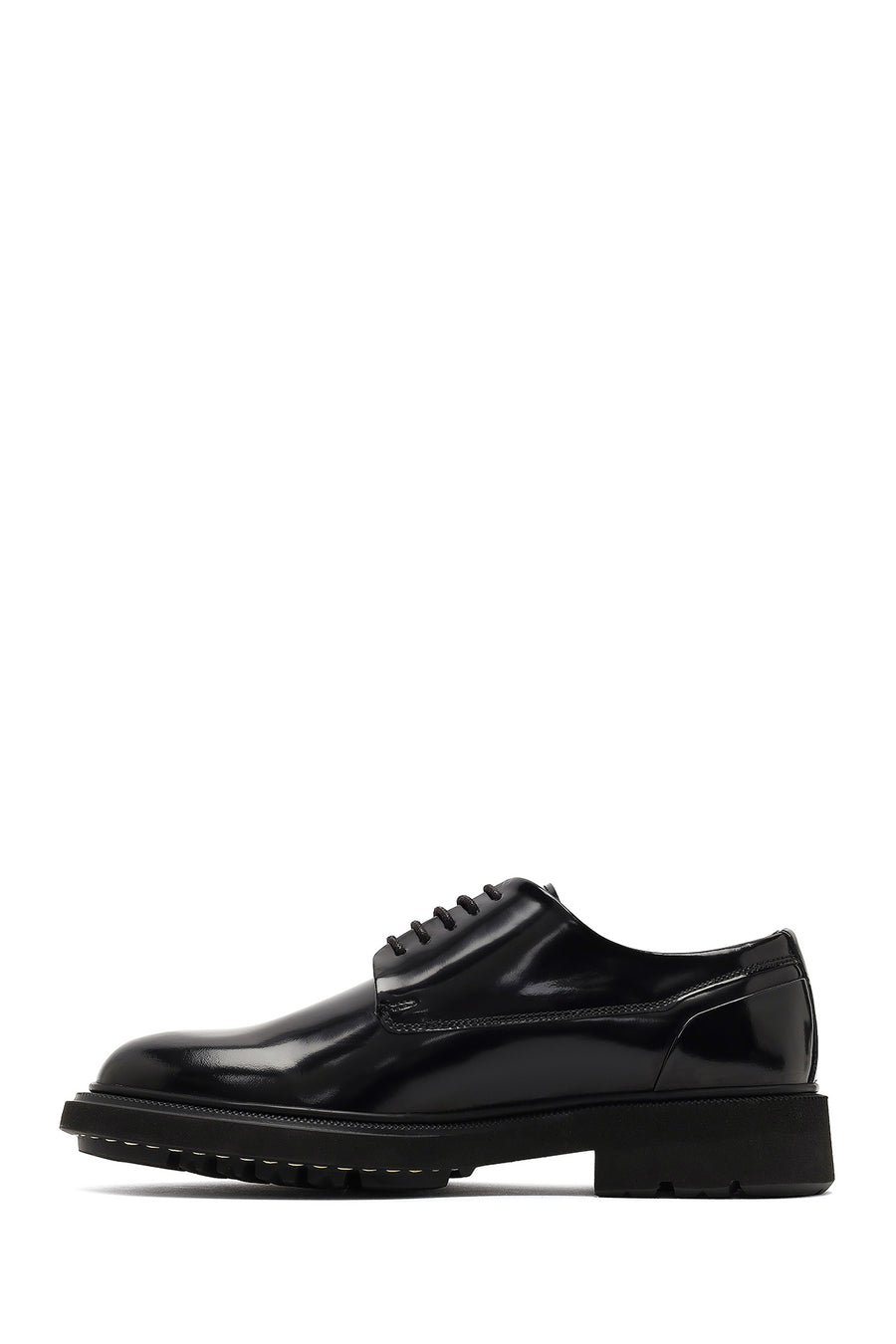 Men's Black Lace-up Leather Casual Shoes