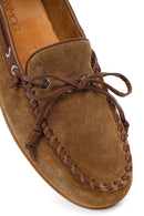 Kadın Taba Süet Deri Loafer | Derimod