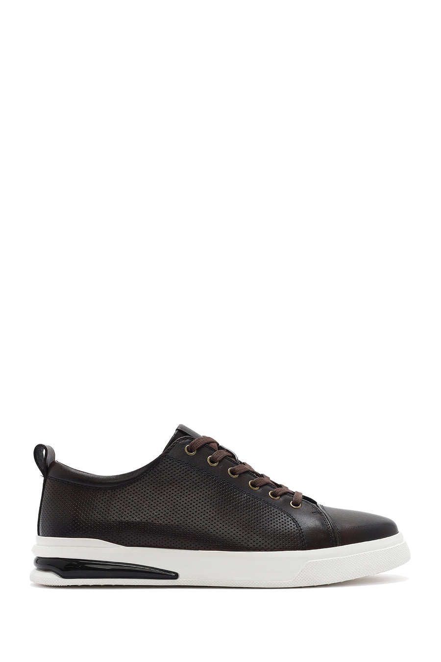 Erkek Kahverengi Bağcıklı Deri Sneaker 26SFD692518 | Derimod