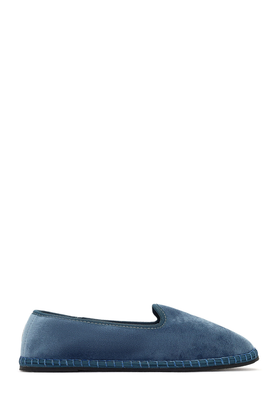 Women's Blue Fabric Loafer