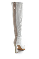 Women's Leather Patent Leather Heeled Boots | Derimod