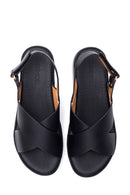 Kadın Siyah Kalın Taban Comfort Sandalet | Derimod