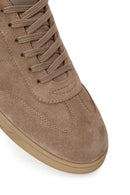 Male Beige Lace-Up Suede Leather Sneaker | Derimod