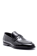 Men's Leather Patent Leather Loafer | Derimod