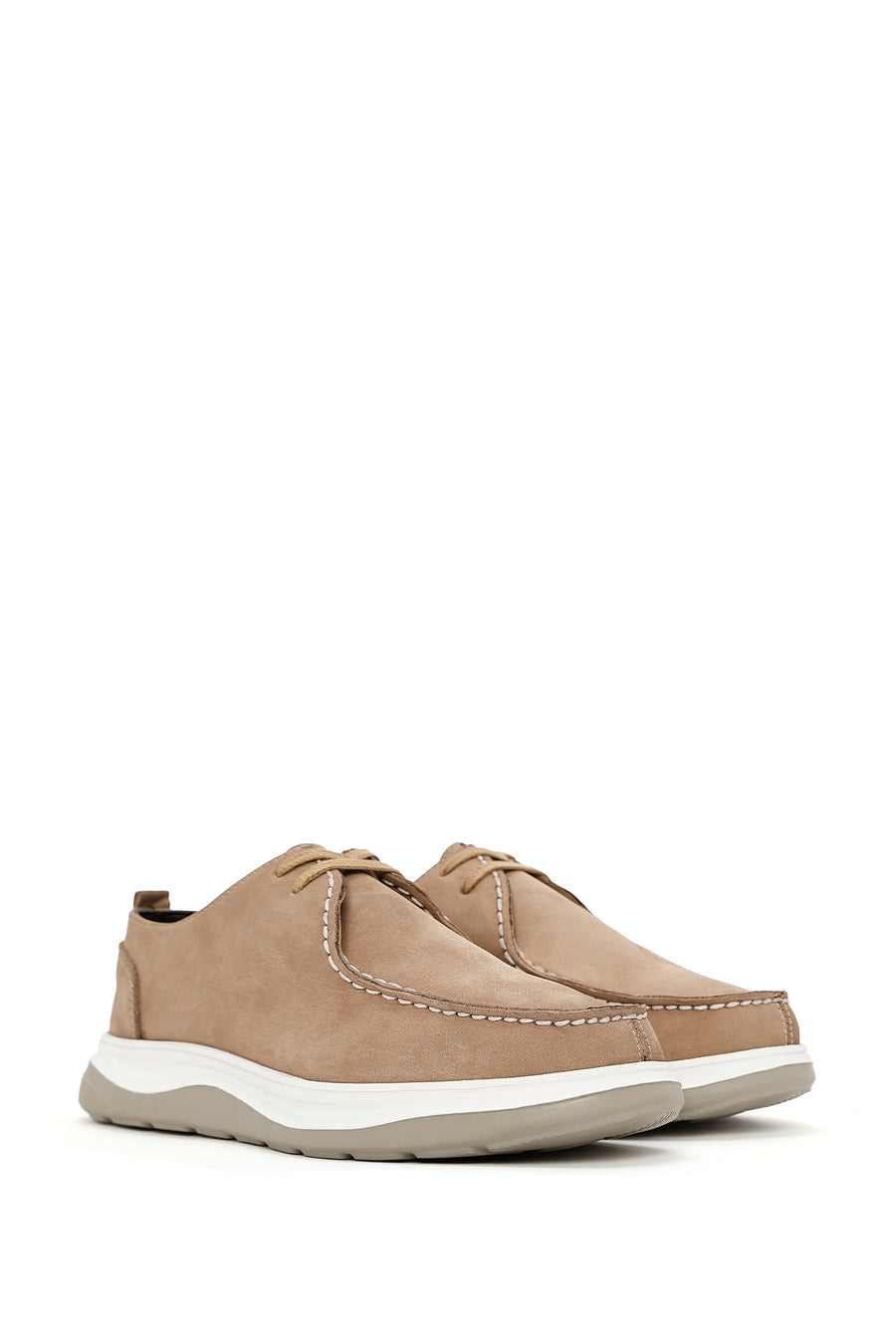 Men's Mink Lace-Up Nubuck Leather Comfort Shoes