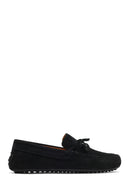 Erkek Siyah Süet Deri Loafer | Derimod